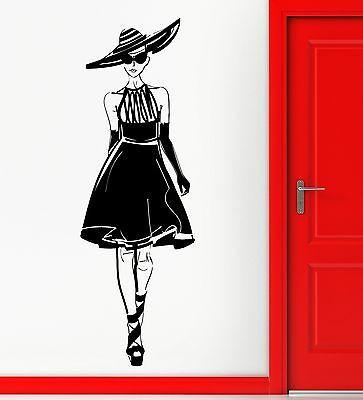 Wall Sticker Vinyl Decal Sexy Girl Fashion Show Style Model Catwalk Un ...