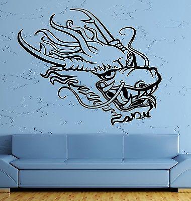 Wall Decal Dragon Myth Middle Age Fantasy Monster Cool Interior Unique Gift (z2706)