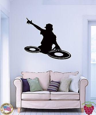 Vinyl Decal Wall Stickers DJ Music Youth Dee Jay Night Clubs Disco (z1677)