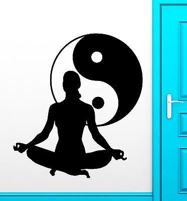 Yoga Vinyl Decal Zen Meditation Health Yin Yang Tai Chi Wall Stickers Unique Gift (ig2325)