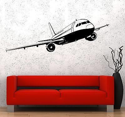 Wall Vinyl Airliner Airplane Aircraft Guaranteed Quality Decal Unique Gift (z3482)