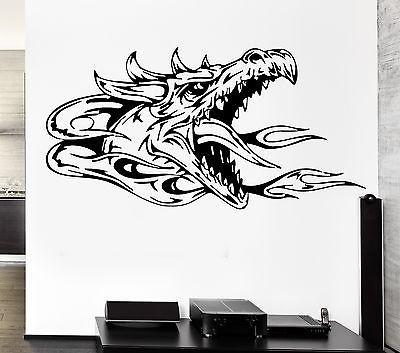 Wall Decal Dragon Myth Mythology Middle Age Fantasy Monster Cool Interior Unique Gift z2708