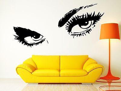 Wall Sticker Sexy Hot Eyes Girl Teen Woman Decal For Living Room Decor Unique Gift (z2561)
