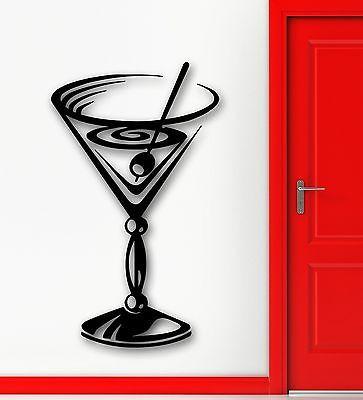 Wall Stickers Vinyl Decal Alcohol Cocktail Glass Party Bar Night Club Unique Gift (ig866)