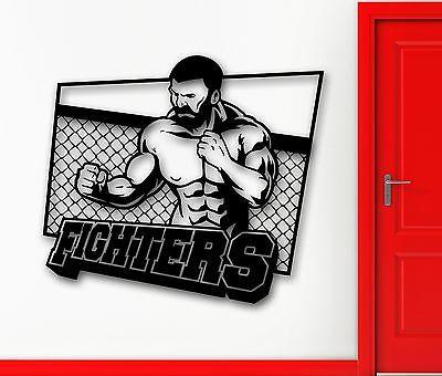 Wall Sticker Vinyl Decal Martial Arts Fighter UFC MMA Sports Decor Unique Gift (ig2032)