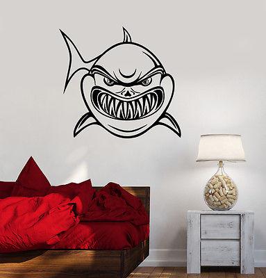 LuSeven halloween door stickers Shark animal ocean 90x215cm(35.43