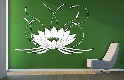 Lotus Flower Buddha Yoga Studio Meditate Decor Wall Sticker Vinyl Decal Unique Gift (z2905)
