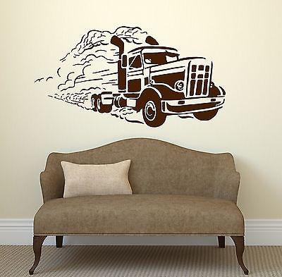 Wall Stickers Vinyl Decal Truck Driver Car Garage Man Room Deliver Unique Gift (ig2095)