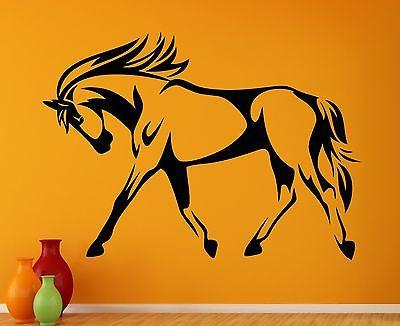 Wall Decal Horse Mane Mare Beautiful Hooves Tail Animal Vinyl Stickers Unique Gift (ed239)