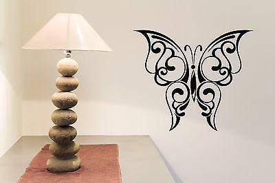 Wall Sticker Vinyl Decal Butterfly Wings Very Beautiful Sweep Pattern Unique Gift (n269)