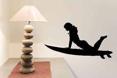 Wall Sticker Vinyl Decal Sexy Girl Surfer Slim Athletic Figure Unique Gift (n176)