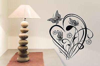 Wall Sticker Vinyl Decal Flock of Butterflies Flit Grass Flowers Joy Unique Gift (n149)