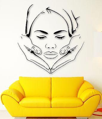 Wall Stickers Vinyl Decal Massage Spa Face Makeup Sexy Girl Beauty Unique Gift (ig2292)