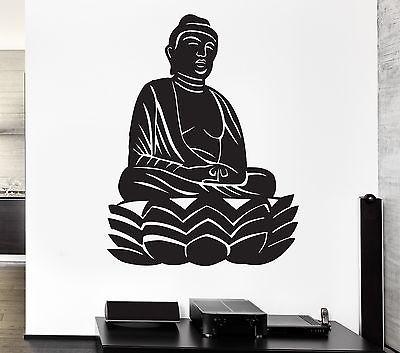 Vinyl Decal Gautama Buddha Siddhārtha Sanskrit Decor Wall Sticker Buddhism Om Aum Zen Meditation Religion Unique Gift (ig915)