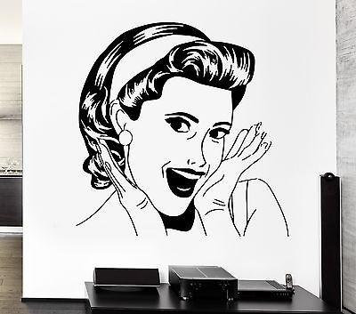 Wall Sticker Sexy Girl Woman Lady Pop Art Bedroom Living Room Unique Gift (z2593)
