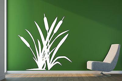 Наклейка на стену Виниловая наклейка Русский болотный тростник бамбук Уникальный подарок (n275)