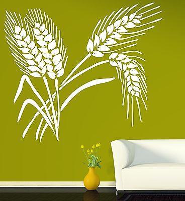 Ears Wheat Grain Decor Living Room Wall Sticker Vinyl Decal Unique Gift (n263)