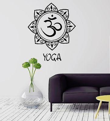 Wall Vinyl Sticker Decal Yoga Meditation Mandala Sanskrit Buddhism Unique Gift (ig2088)