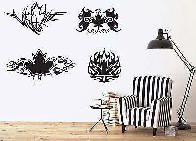 Wall Sticker Vinyl Decal Symbol Maple Leaves Tree Powerful Sign Strength Unique Gift (n140)