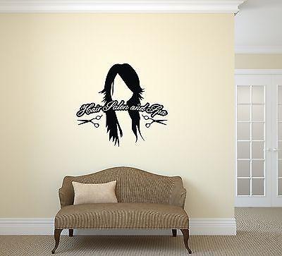 Wall Vinyl Sticker Hair Salon and Spa Styling Nails Beauty Haircut Unique Gift (ig2036)