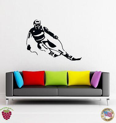 Wall Stickers Vinyl Decal Ski Winter Sport Skier Extreme Living Room (z1630)