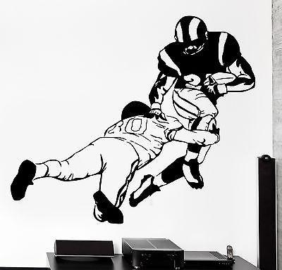 Wall Sticker Sport Football Wide Receiver Quarterback Super Bowl  Decal Unique Gift (z2966)