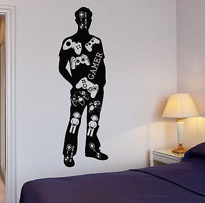 Wall Decal Gamer Video Game Teen Play Boys Room Vinyl Stickers Unique Gift (ig2611)