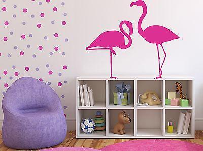 Wall Sticker Vinyl Decal Pink Flamingo Bird Amazing Long Legs Decor Image Unique Gift (n130)