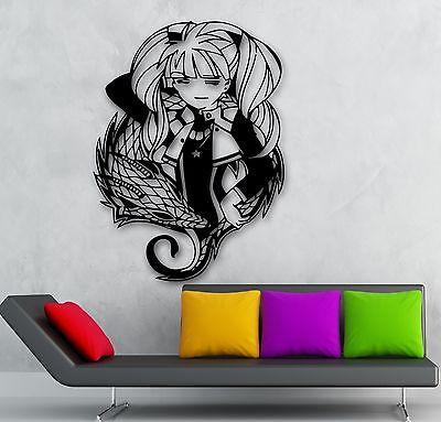 Wall Sticker Vinyl Decal Teen Girl with Dragon Oriental Anime Manga Unique Gift (ig551)