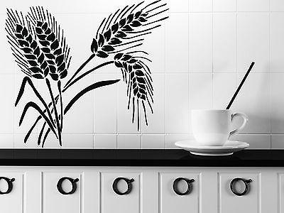 Ears Wheat Grain Decor Living Room Wall Sticker Vinyl Decal Unique Gift (n263)