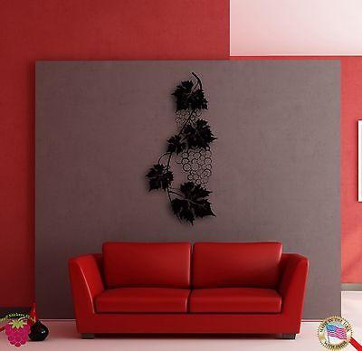 Wall Sticker Vine Wine Grape Cool Decor for Living Room or Kitchen Unique Gift z1394