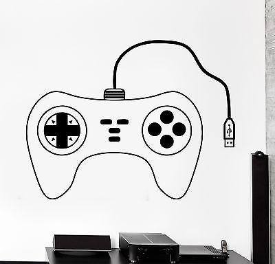 Wall Sticker Gaming Controller Joypad Gamer Gameplay Vinyl Decal Unique Gift (z3085)