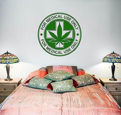 Wall Vinyl Medical Maryhuana Stamps Mural Vinyl Decal Unique Gift (z3387)