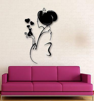 Wall Stickers Vinyl Decal Lovely Geisha Oriental Sexy Woman Girl Love Unique Gift (ig1479)