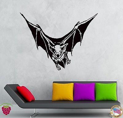 Wall Stickers Vinyl Decal Bat Vampire Nights Animals Scary Creepy  Unique Gift (z2129)