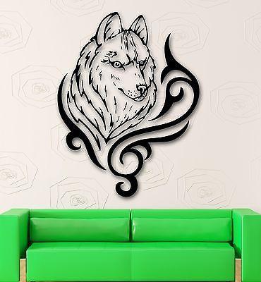 Wall Sticker Vinyl Decal Wolf Animal Tribal Great Decor Your Room Uniq ...