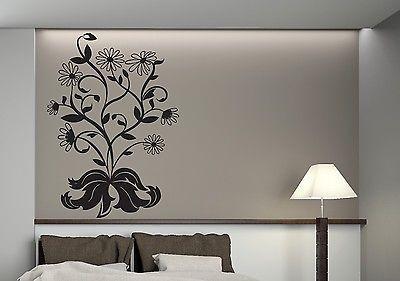 Wall Sticker Vinyl Decal Floral Decorative Ornament Bouquet of Daisies Unique Gift (n171)
