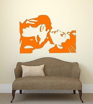Vinyl Decal Lovers Loving Couple Cool Decor Bedroom Wall Stickers Unique Gift (ig671)