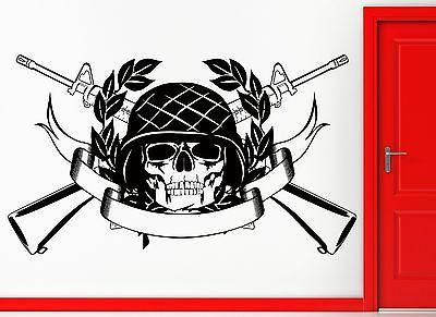 Wall Sticker Vinyl Decal Soldier Warrior US Army Marines Cool Living Room Unique Gift z2415