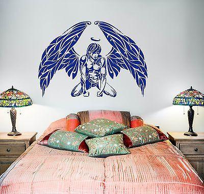 Wall Vinyl Angel Romantic Decal For Bedroom Mural Vinyl Decal Unique Gift (z3381)