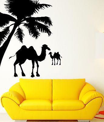 Palm Vinyl Decal Camel Desert Bedouin Animal Wall Stickers Unique Gift (ig2326)