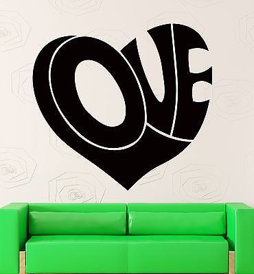 Wall Sticker Vinyl Decal Love Heart Super Romantic Decor For Lovers Unique Gift (z1050)