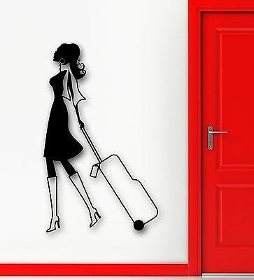 Wall Sticker Vinyl Decal Travel Tourism Sexy Girl Airport Decor Unique Gift (ig1884)