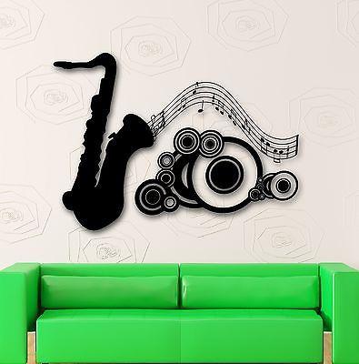 Wall Stickers Vinyl Decal Music Saxophone Musical Instrument Unique Gift (ig1749)