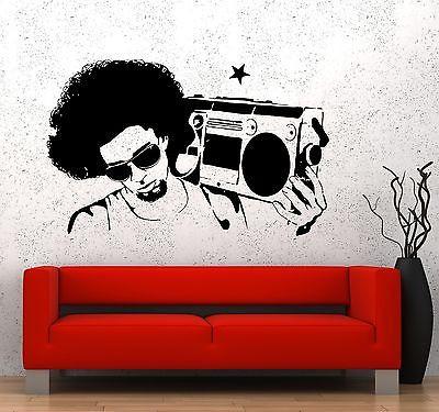 Wall Vinyl Music Retro Boombox Guaranteed Quality Decal Unique Gift (z3553)