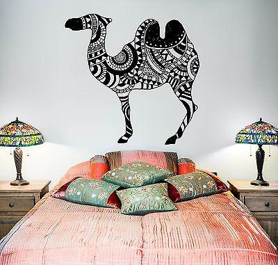 Wall Vinyl Camel Desert Animal Ornament Mural Vinyl Decal Unique Gift (z3355)