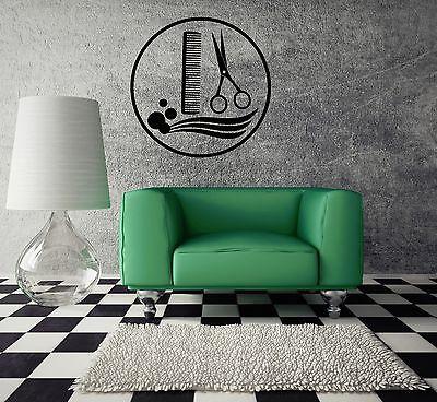 Hair Salon Stylist Barber Tools Barbershop Wall Stickers Vinyl Decal Unique Gift (ig2091)