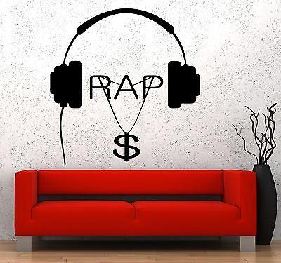 Wall Vinyl Music Hip Hop Rap Songs Money Guaranteed Quality Decal Unique Gift (z3562)