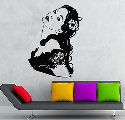 Wall Sticker Vinyl Decal Sexy Beautiful Woman Dress Room Decor Unique Gift (ig556)