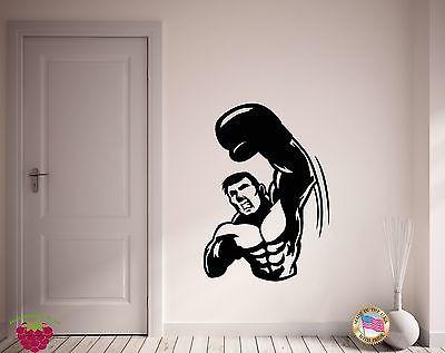 Vinyl Decal Wall Stickers Box Boxing Boxer Punch Sport Decor Unique Gift (z1841)